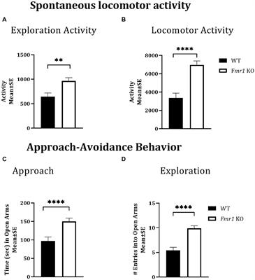 Behavioral, neurotransmitter and transcriptomic analyses in male and female Fmr1 KO mice